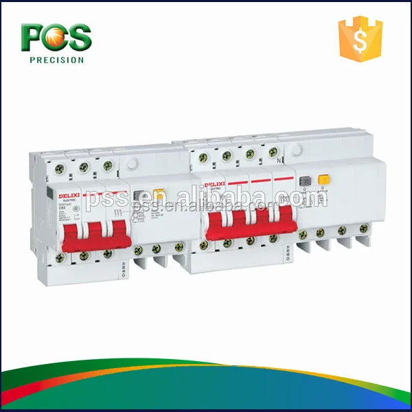 Dz47sle 3 P 4 P IP20 50 / 60 Гц остаточного тока выключатель узо 25AMP