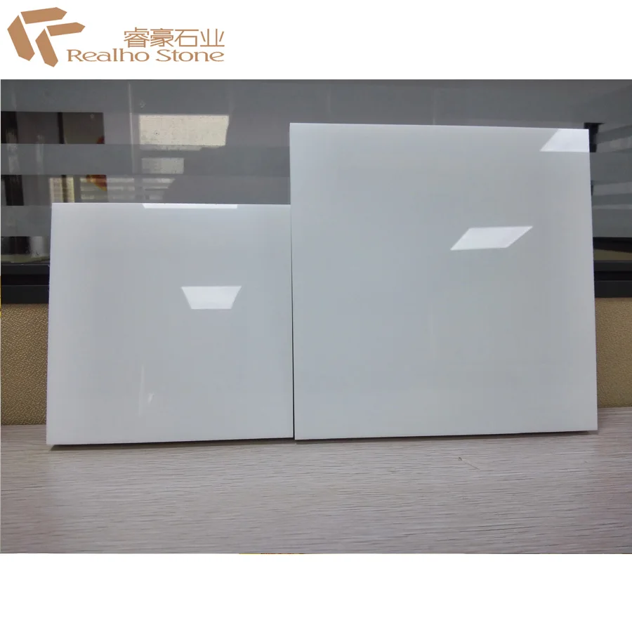 Artificial Crystal Glass Nano White Marble Stone for Countertop