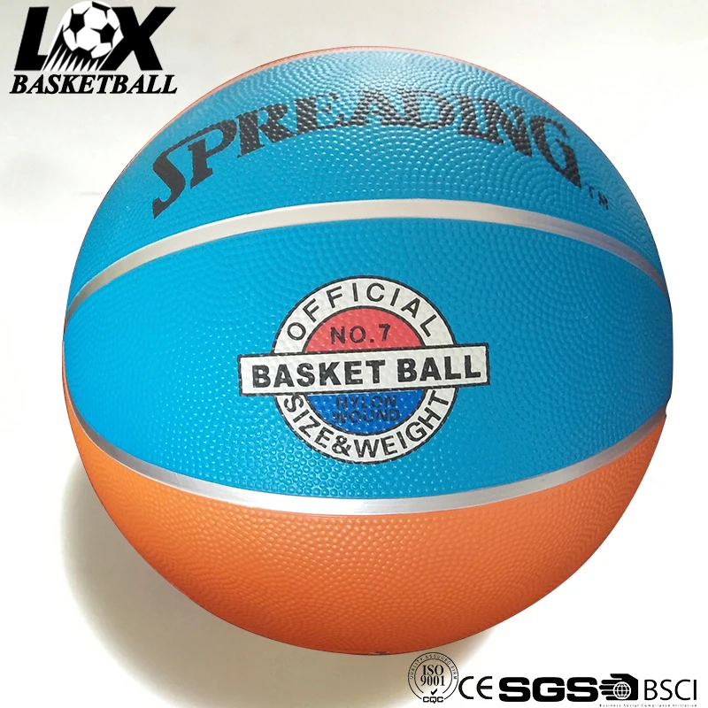 
Promotional Colorful Rubber Material Design Basketball Ball 
