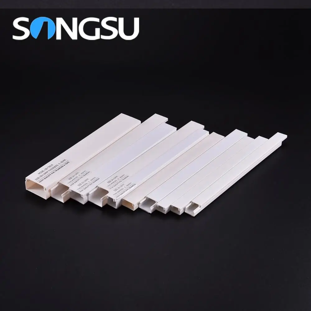 Фошань songsu жаропрочных полный размер ПВХ Пластиковые Короба проводки гибкий кабель raceway