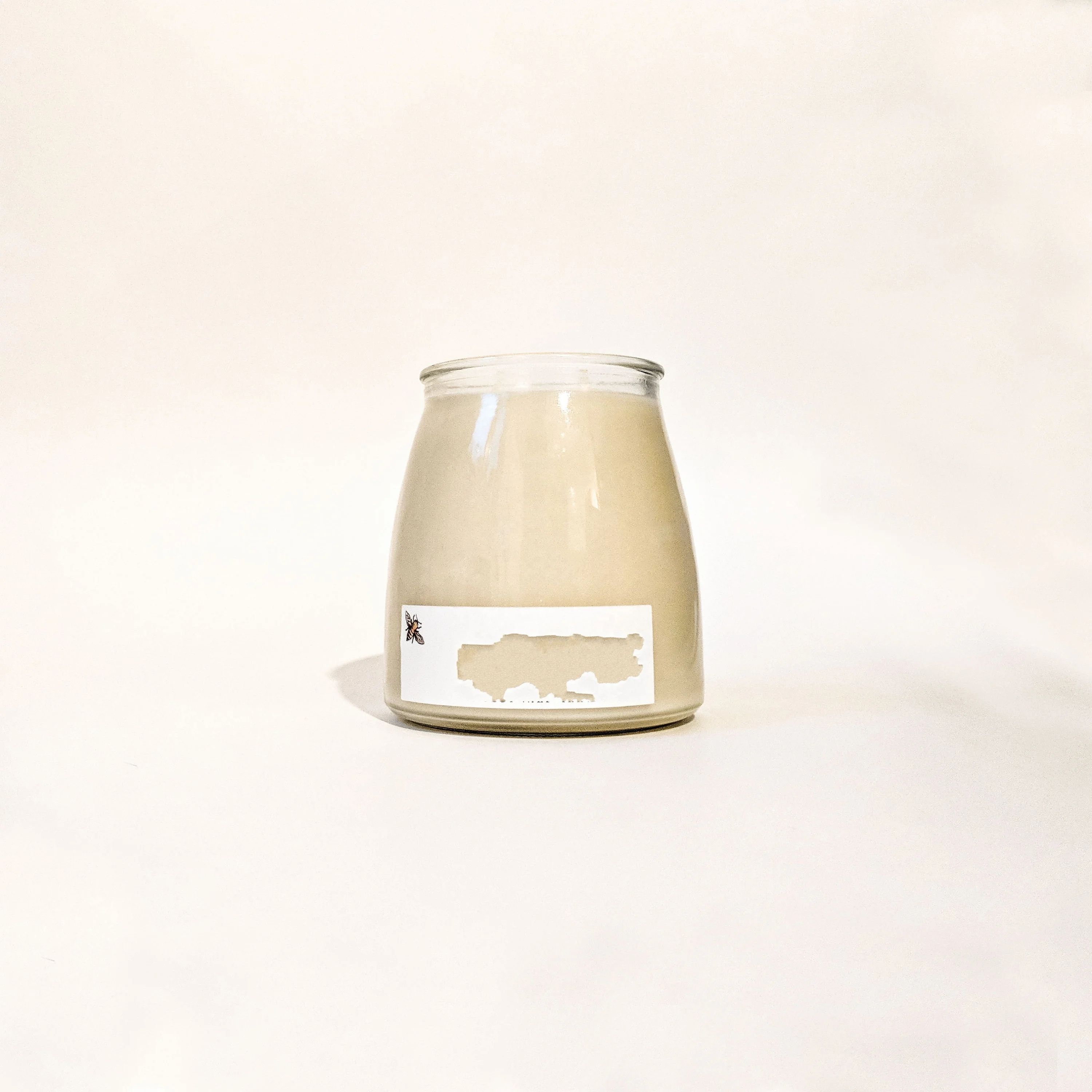 Natural beeswax Candle Handpour Jar candle with box and Paper cover