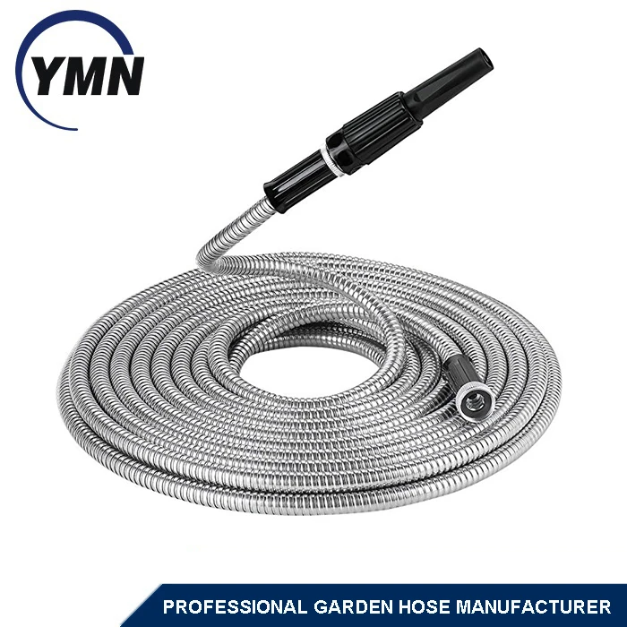 
Made in China Cixi Factory High Quality 75ft 304 Stainless Steel Garden Hose 