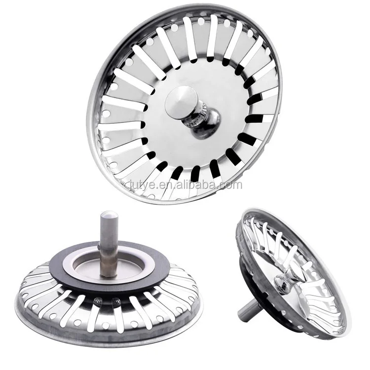 Ningbo Jutye Europe Sink Stopper  H52 sink plug Stainless steel kitchen  84mm sink basket plug