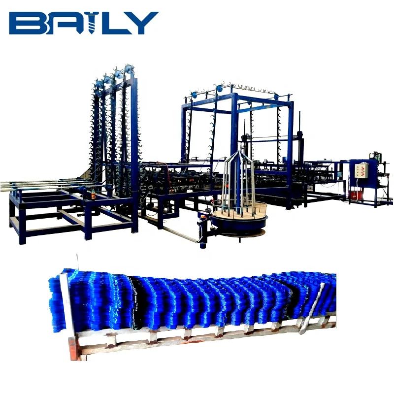 Greenhouse wire spring machine production line, zigzag coated spring machine