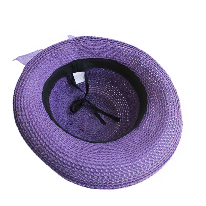 Summer Vacation Beach Style Femme Ladies Wholesale Sun Hats Big Wide Brim Foldable Straw Sunbonnet Floppy Cloche Hat For Women