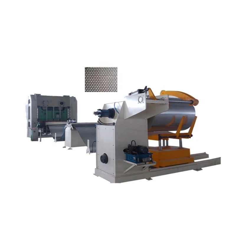 roll sheet feeding perforated metal machine