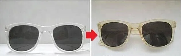 Color Changing Plastic Sunglasses 2018 Sunshine Vision Promotional Frame Change Color Sunglasses