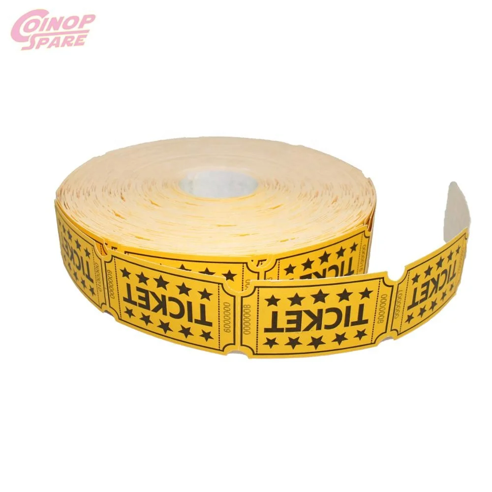 Бумажные билеты для выкупа рулоновые лотерейные с индивидуальной печатью