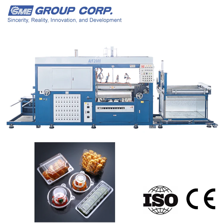 Полностью автоматическая пластиковая коробка для ланча/лоток/посуда/миска/крышка/вакуумная формовочная машина для электронной упаковки