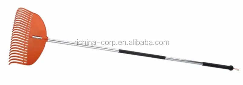 
Comb Poly Leaf Rake with Aluminum or Steel Handle 