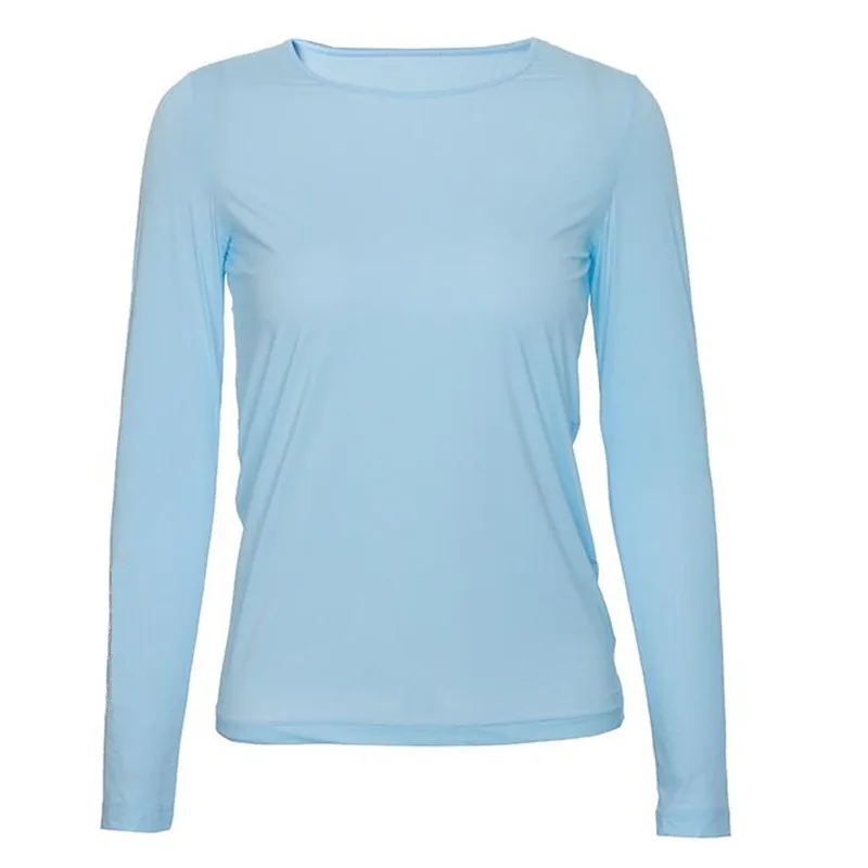 High quality wholesale  solid merino wool women thermal underwear longsleeve tee shirt, ladies jeans top