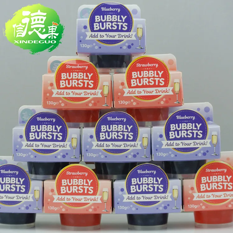 
120g Popping Boba Drink, Small Pack Taiwan Popping Boba Cup 