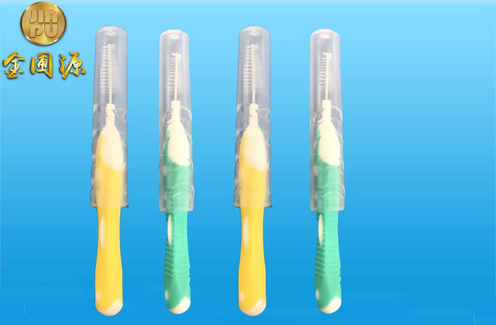  Interdental brush tooth gap with rubber