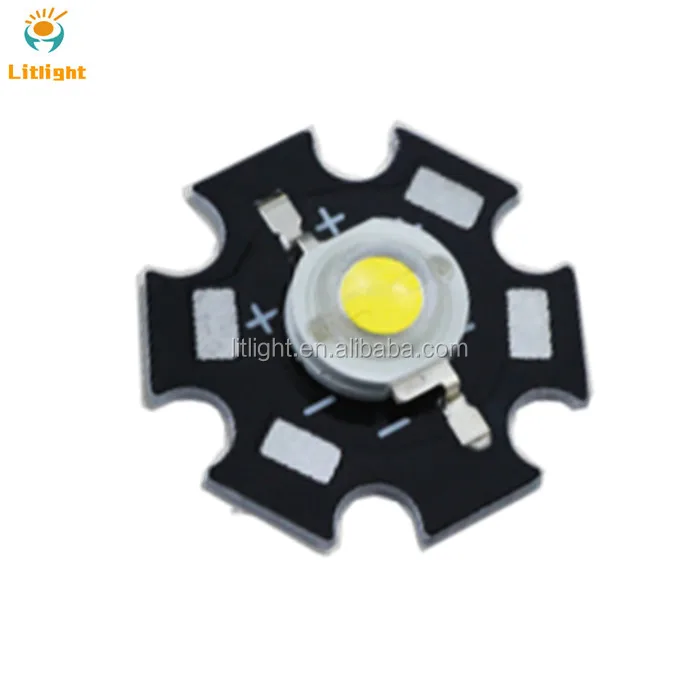 Narraw Beam Angle 3000K 3500K 5600K 6300K 12000K 13000K color temperature Diode 3w high power led chip with 60 degree dome lens