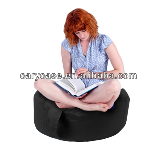 Donut bean bag chir, reading beanbag sofa seat, black adults round cuddle island chairs
