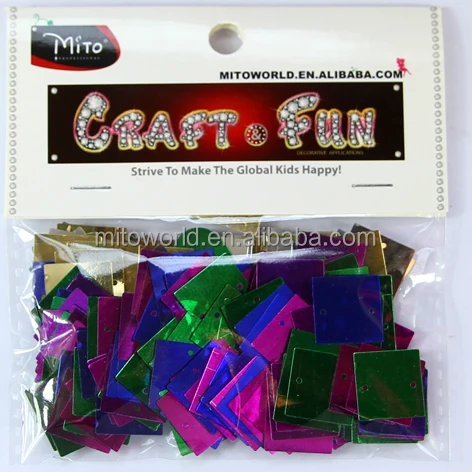Hotsale cheap decorative square loose sequin