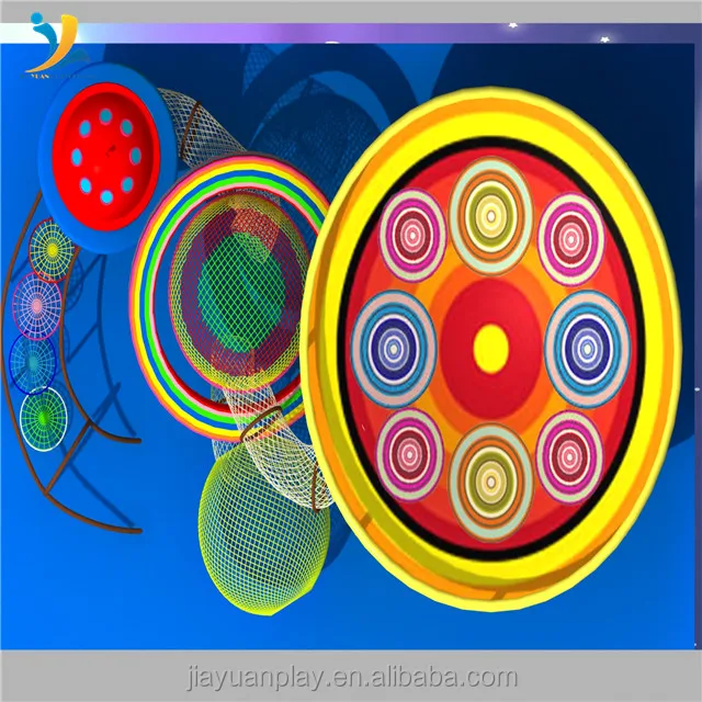 
kids colorful nylon rope knitted net playground 