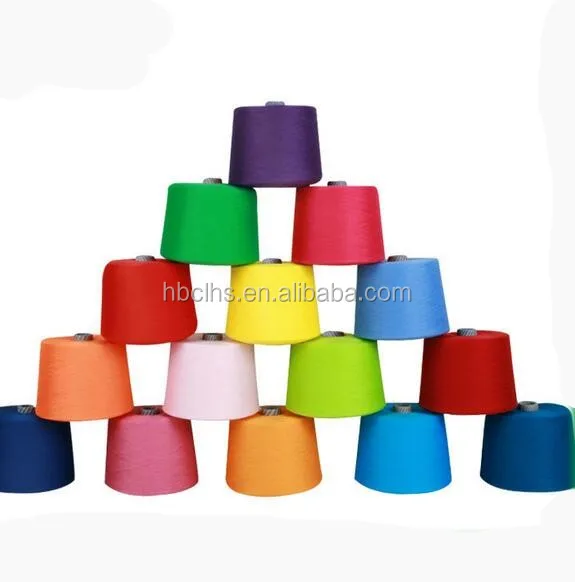 
wholesale 30/2 30/3 100% polyester ring spun dyed yarn manufacturer from China 