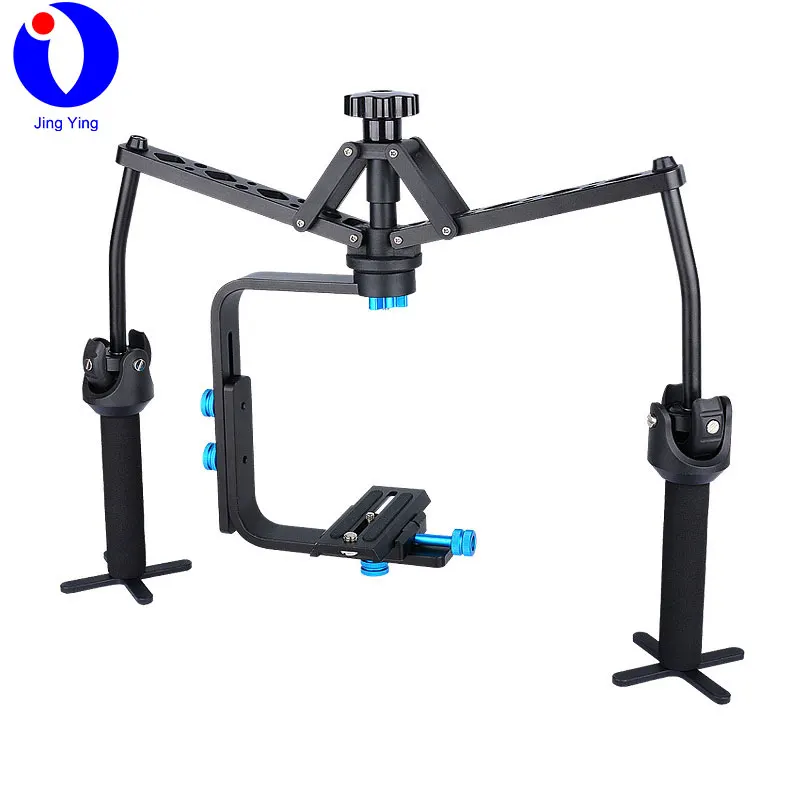 JingYing cheap dual handle video camera spider stabilizer for camera