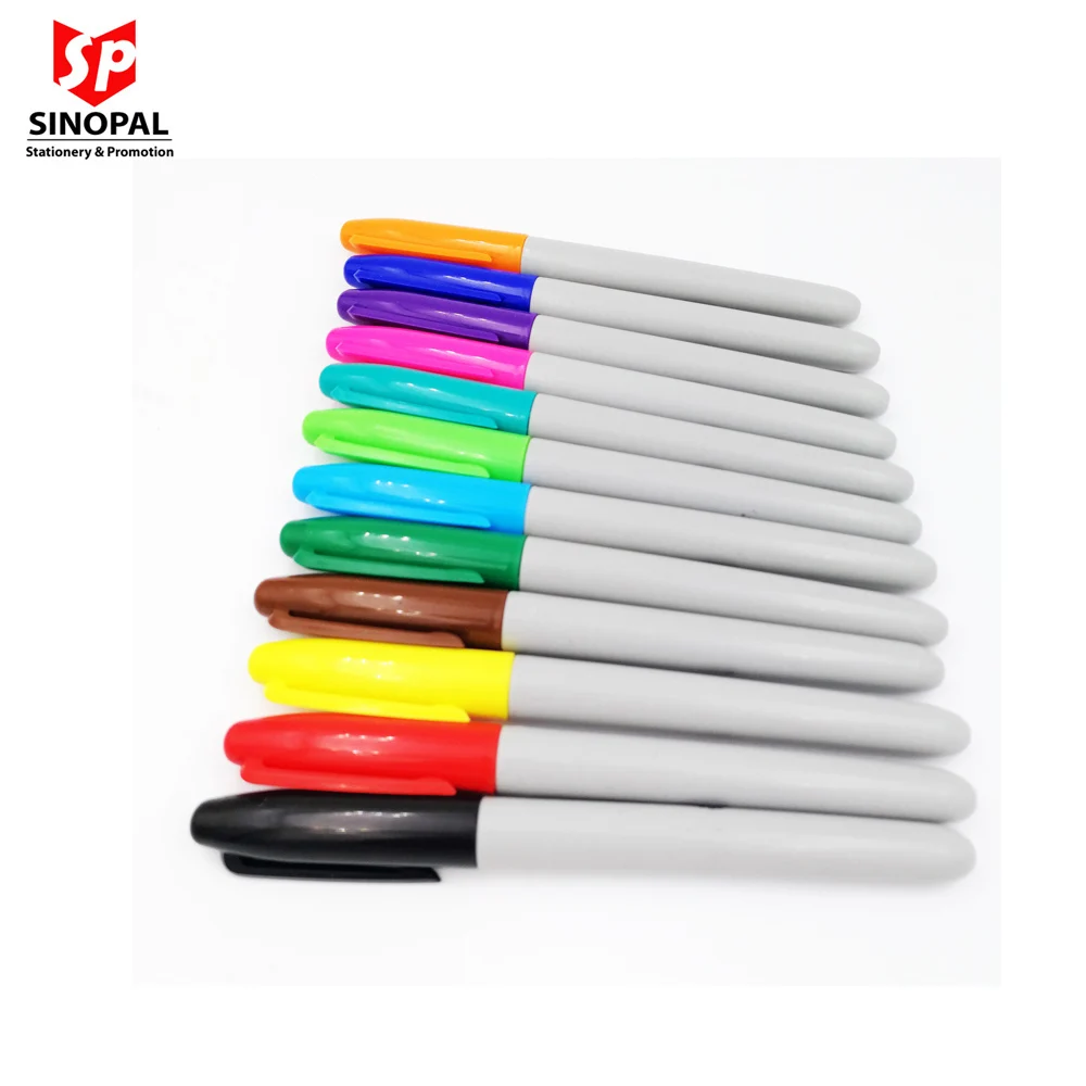 Hot Sell 12 colors pack sharpie Marker Pen