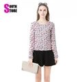 Fashion Floral Printed Zipper Jackets Women 2016 New Quilting Round Neck Cotton Autumn Winter Coat Slim