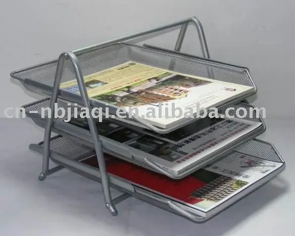 Office Mesh Desk Organizer with 3 layer Document Desk Organizer