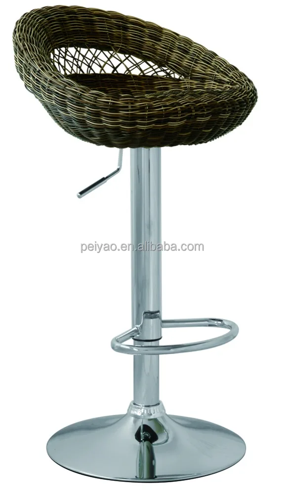 
Wholesale swivel wicker bar chair/rattan bar stool for garden/outdoor 