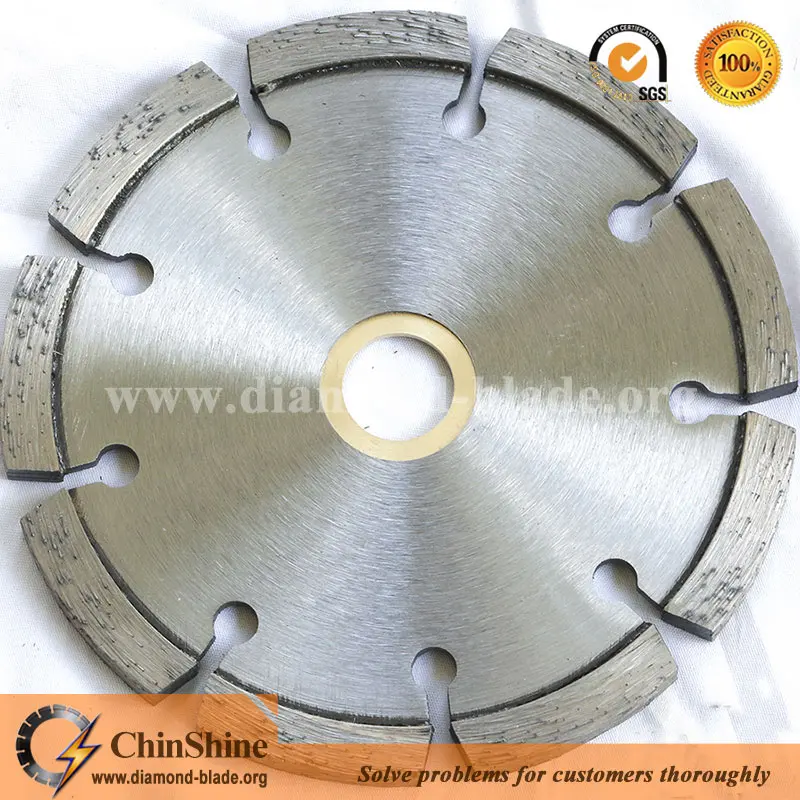 Laser welding diamond dry tuck point saw blades for bricks and concrete grooving