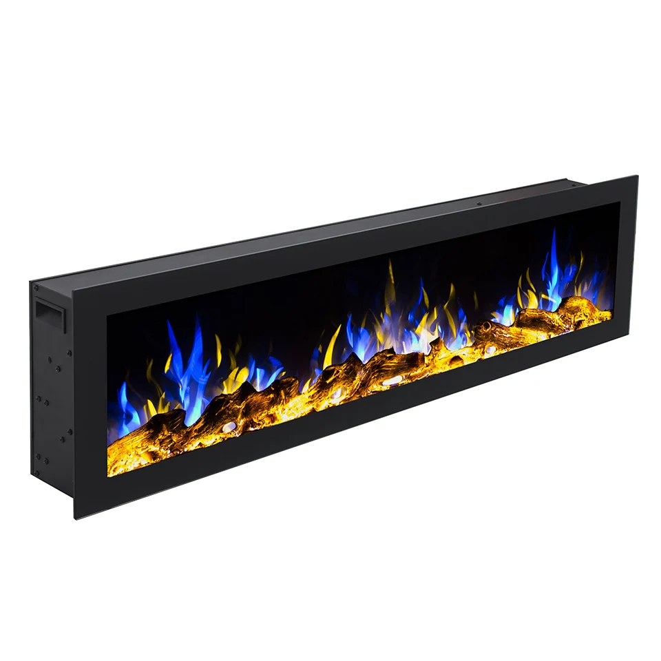50 inch Flush Wall Mounted Electric Fireplace without Heater