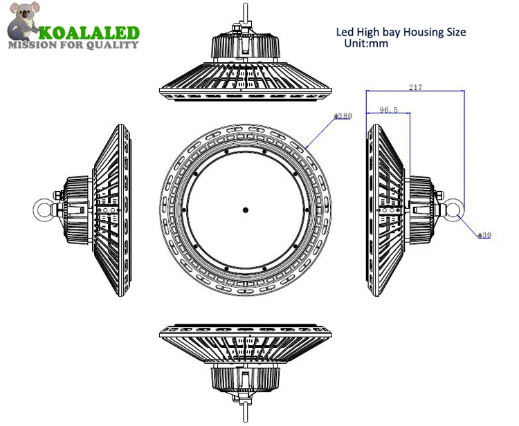 Светодиодный высокий свет 200 Вт корпус лампы светодиодный радиатор