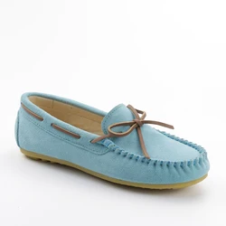 Отборные удобные дышащие женские лоферы из коровьей замши; Женская уличная обувь на плоской подошве