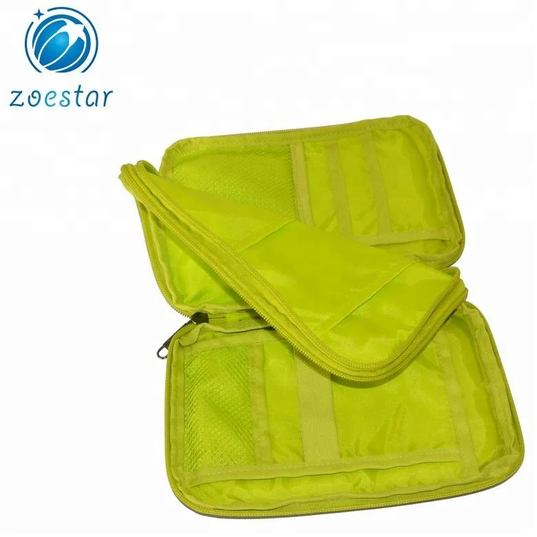 Two Compartments Passport Bag Travel Organizer Card Ticket Holder Wallet