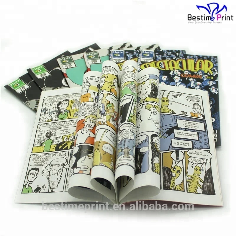 Full Color Manga Book Printing Manga Printing House in China
