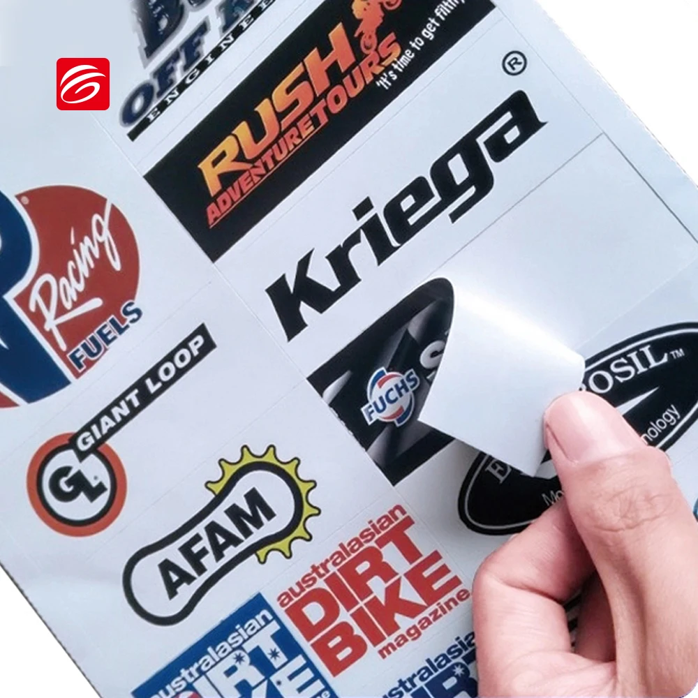 Custom Printed Adhesive Sticker Label Sheet, Adhesive Vinyl Sticker, Adhesive PVC Label Sticker Printing