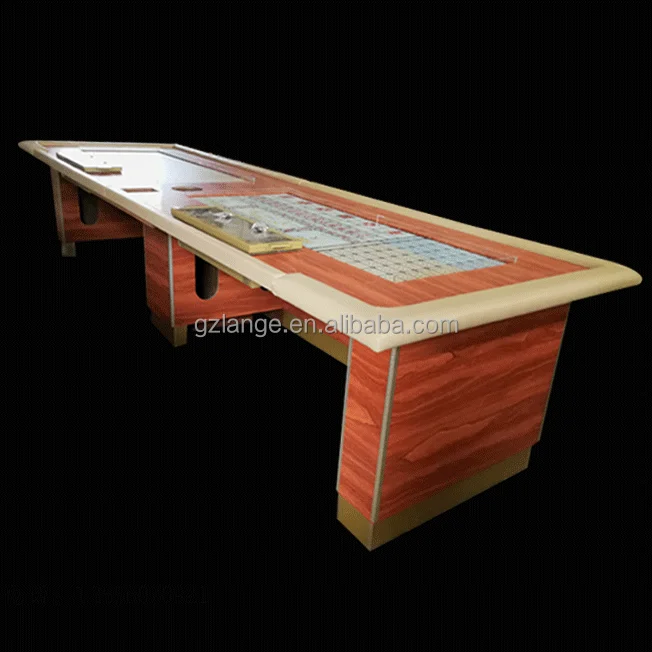 High Quality Casino Design Big Large Craps Poker Table with Chips Tray