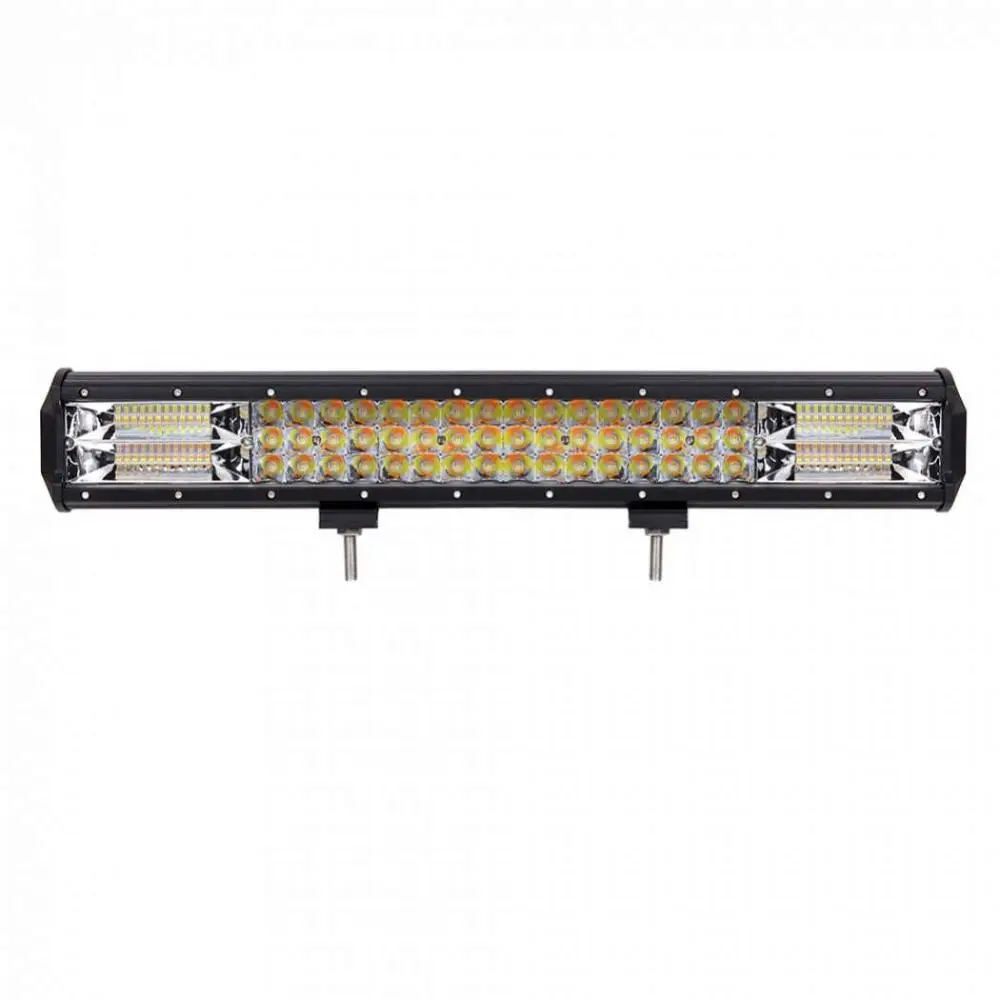 Tri-Row 20 Inch 288W Amber White Led Strobe Light Bar Flash Bar Light With 5 Lighting Model