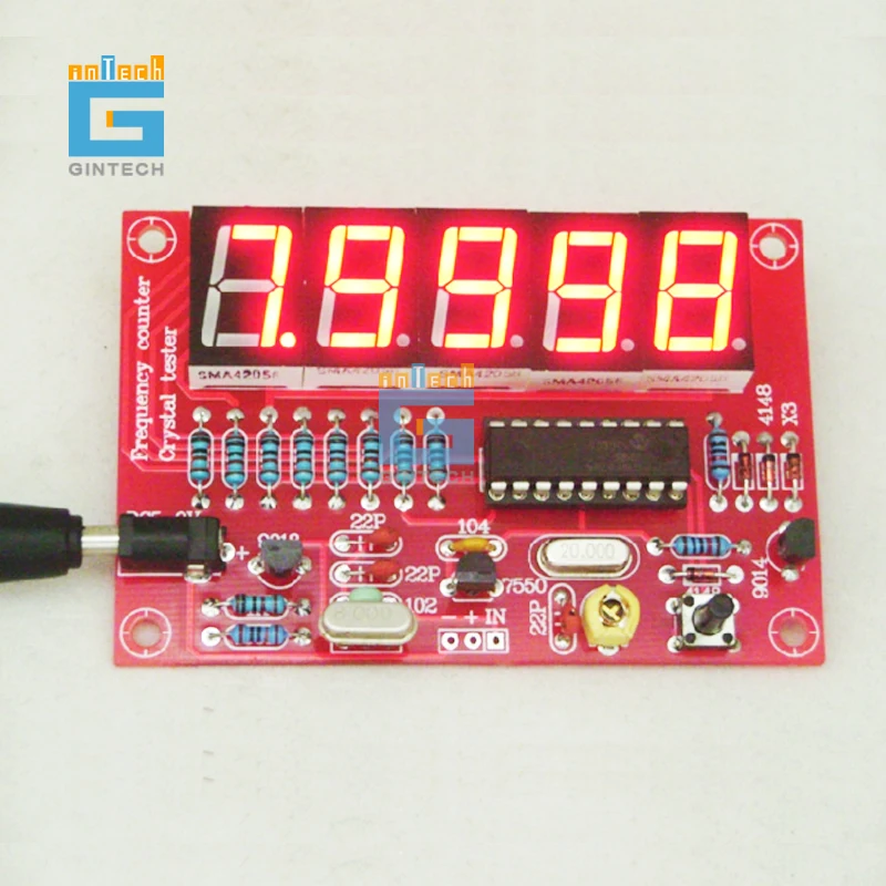 
New Arrival 5 digit Display Frequency Meter LED DIY Kits 1Hz 50MHz Crystal Oscillator Tester Frequency Counter Tester Meter  (60757722779)