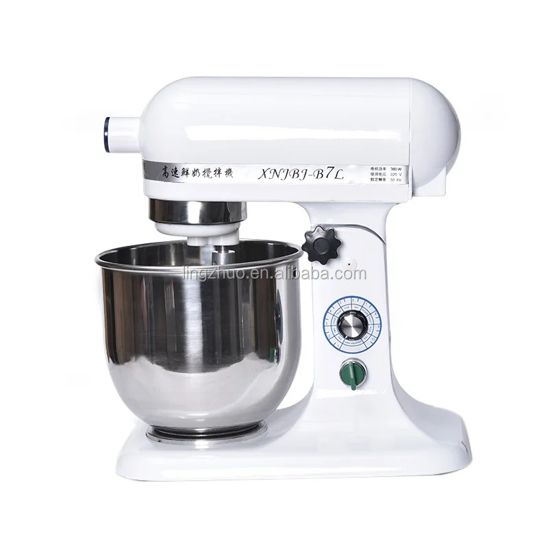 Factory Price 12 Months 7L 350W Warranty and Catering Food Cake Usage Commercial Electric Small Egg Cream Stand Mixer Machine