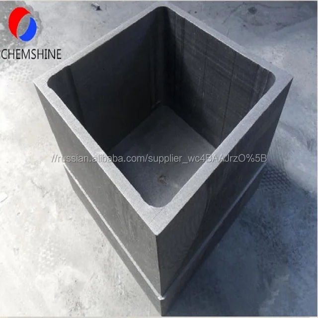 Высокая прочность графитовый тигель для плавления алюминия