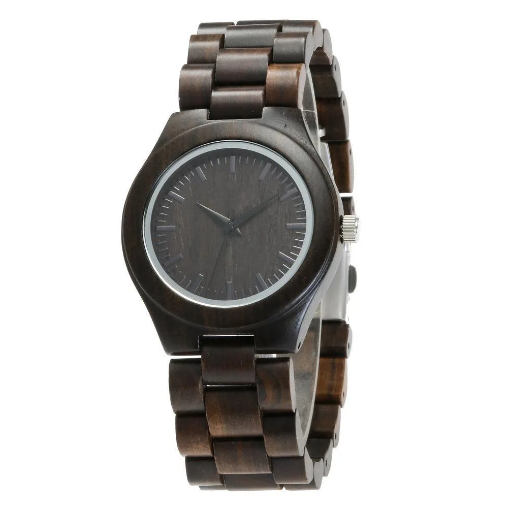 Man Custom Logo Wooden Wristwatch Natural Wood Charm Watches Quartz  Mens Wrist Watch Classical Business Style Mens Wrist Watch