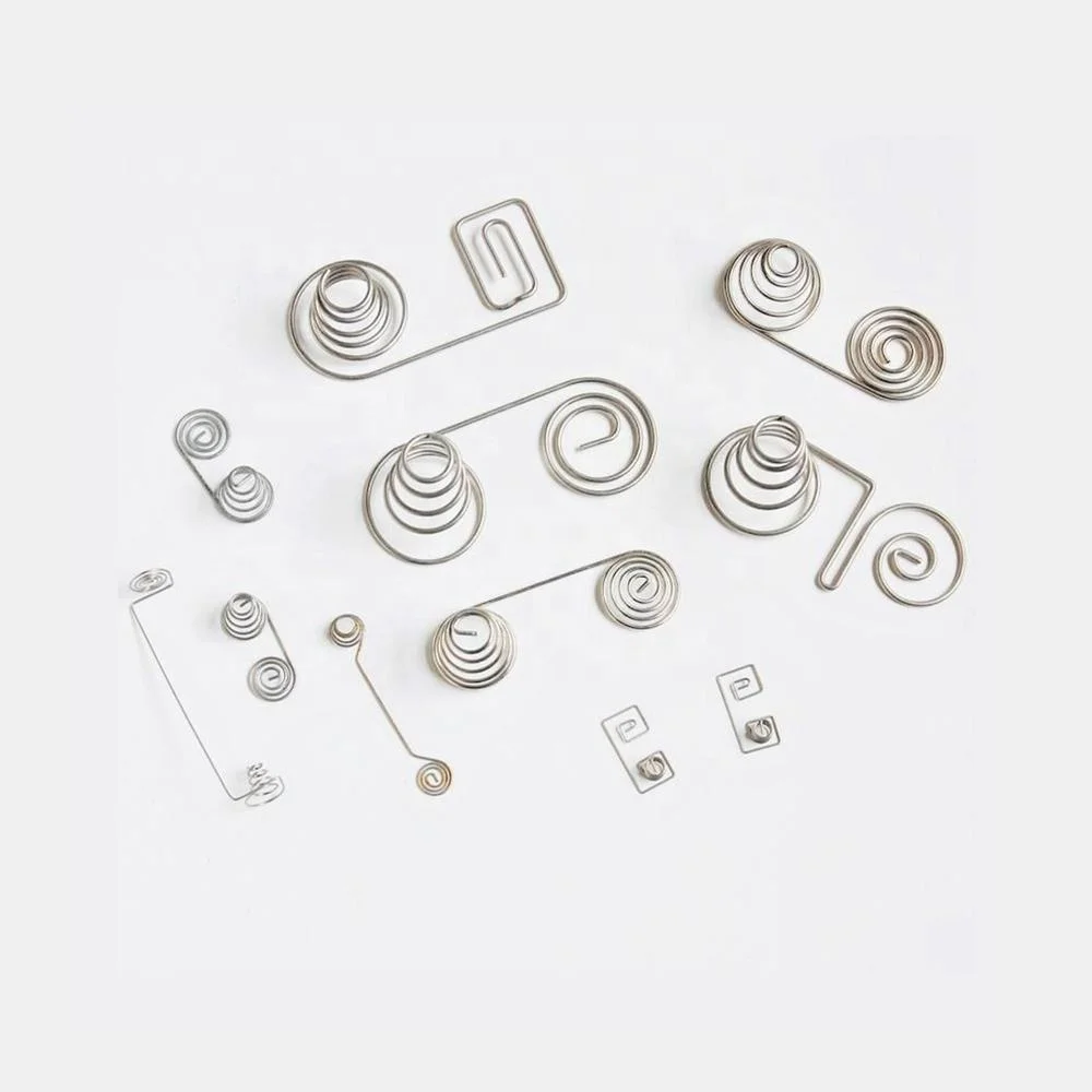 sandingsheng customized high precise metal positive/negative battery spring battery contacts