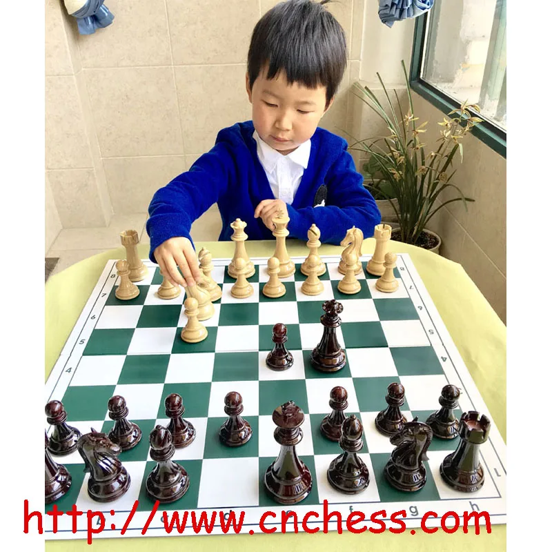 Gemstone marble chess set