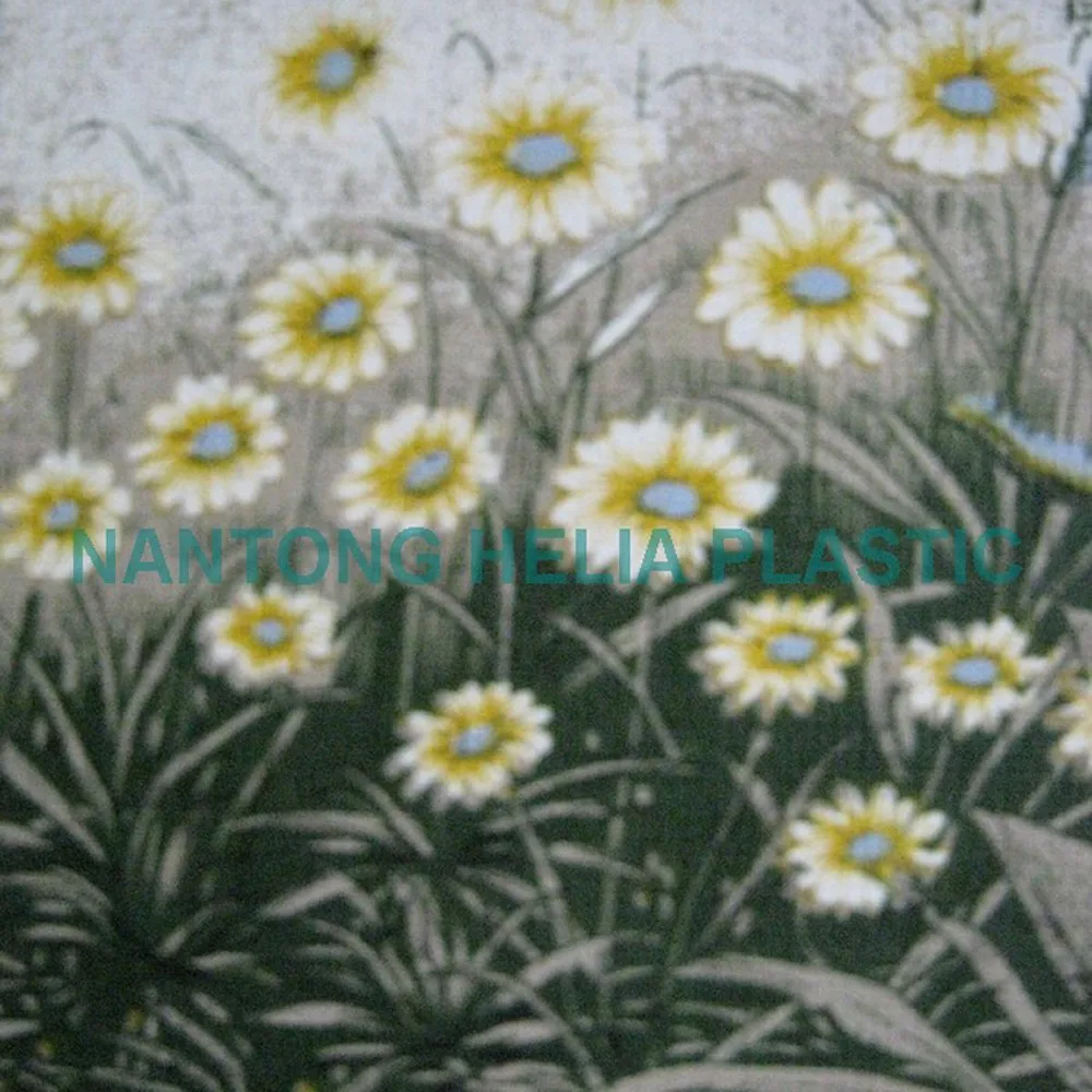 Chinese factory PVC opaque printed flex water proof Film for decoration furniture cover cupboards tablecloth