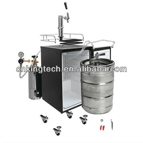 Роскошный пивной охладитель Kegerator из нержавеющей стали, Диспенсер, компрессор, охлаждающий пивной холодильник