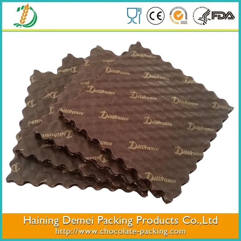 
hot sale chocolate paper cushion pads with creative shape 