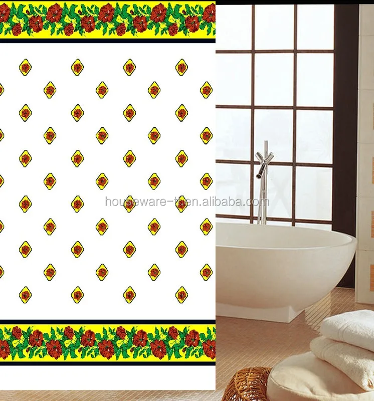 New York City Photo Frames Heart Shaped Designs Shower Curtain with Plastic C Hooks Set of 13