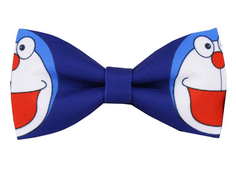  Модный хлопковый милый галстук-бабочка с принтом в виде картона для детей