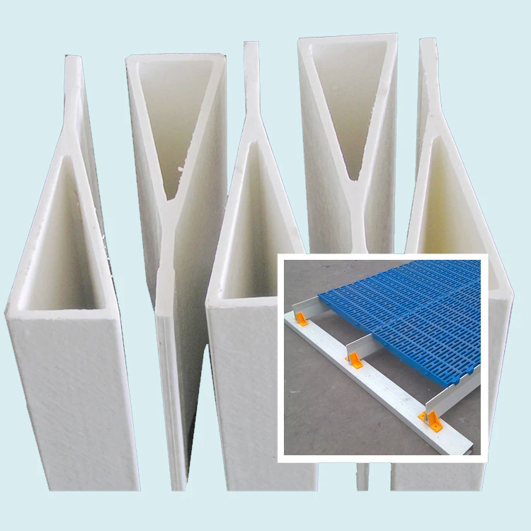 Poultry and Piggery Shed Design Use Fiberglass Beam, FRP Support Beam, Slat Floor Support Fiberglass Material Beam