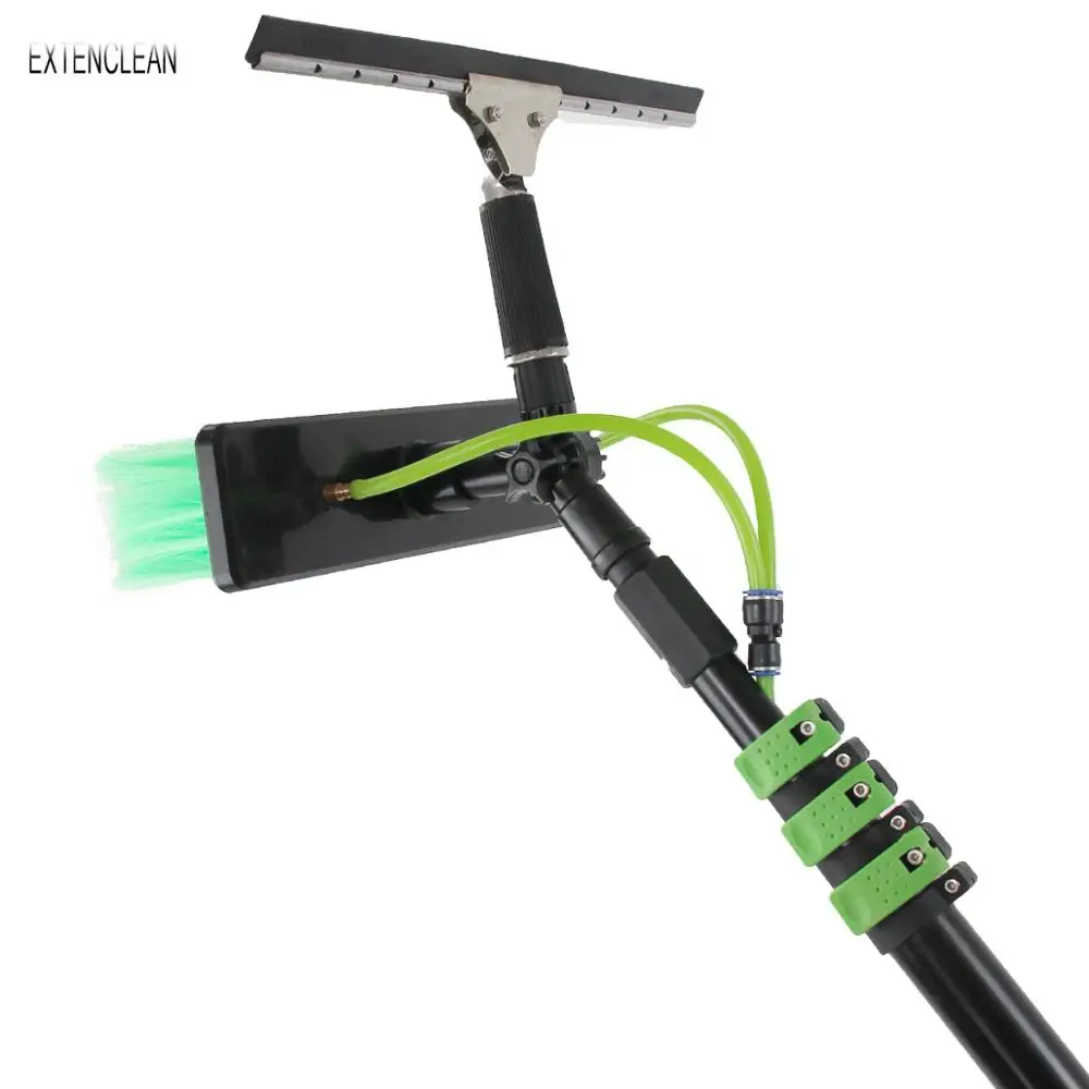 Extenclean pure water fed pole window cleaning system window cleaning telescopic pole