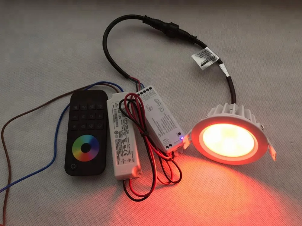 
IP65 Waterproof RGBW LED Recessed Downlight 4C@24W 96W 